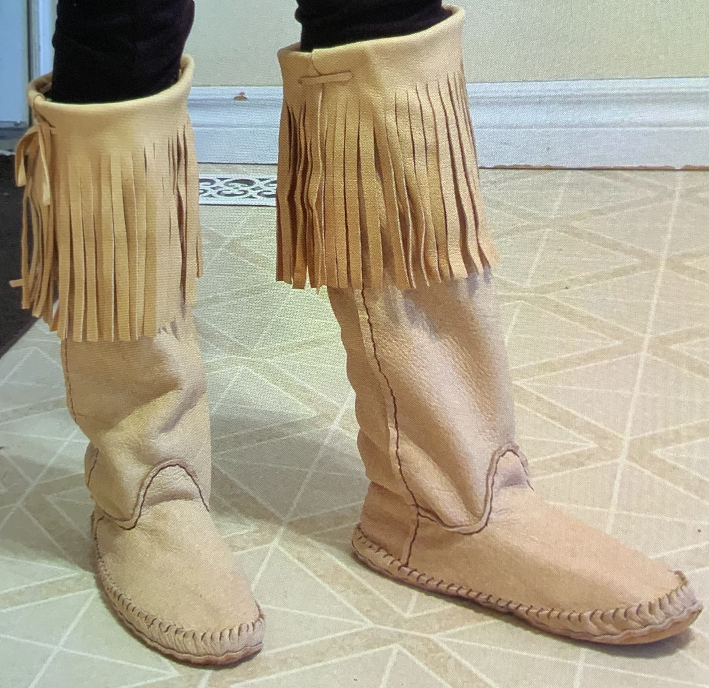 Vintage Tall Moccasin Boots Women's Size Run Small Ireland | vlr.eng.br