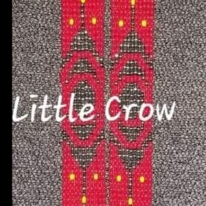 Red loom beaded lanyard