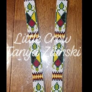 Turtle Medicine Wheel loom beaded lanyard