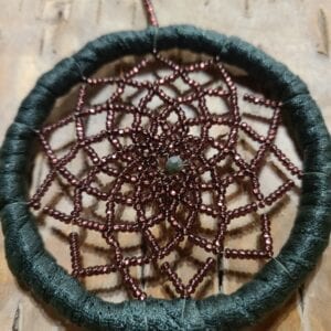 Green and purple dreamcatcher