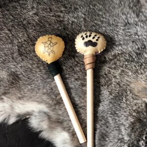Tan bear paw Baby Shumak rattles