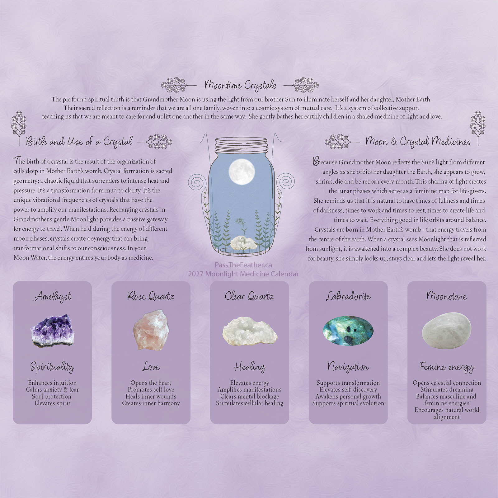 Moontime Calendar, Moonlight Medicines, Sisterhood, 2027