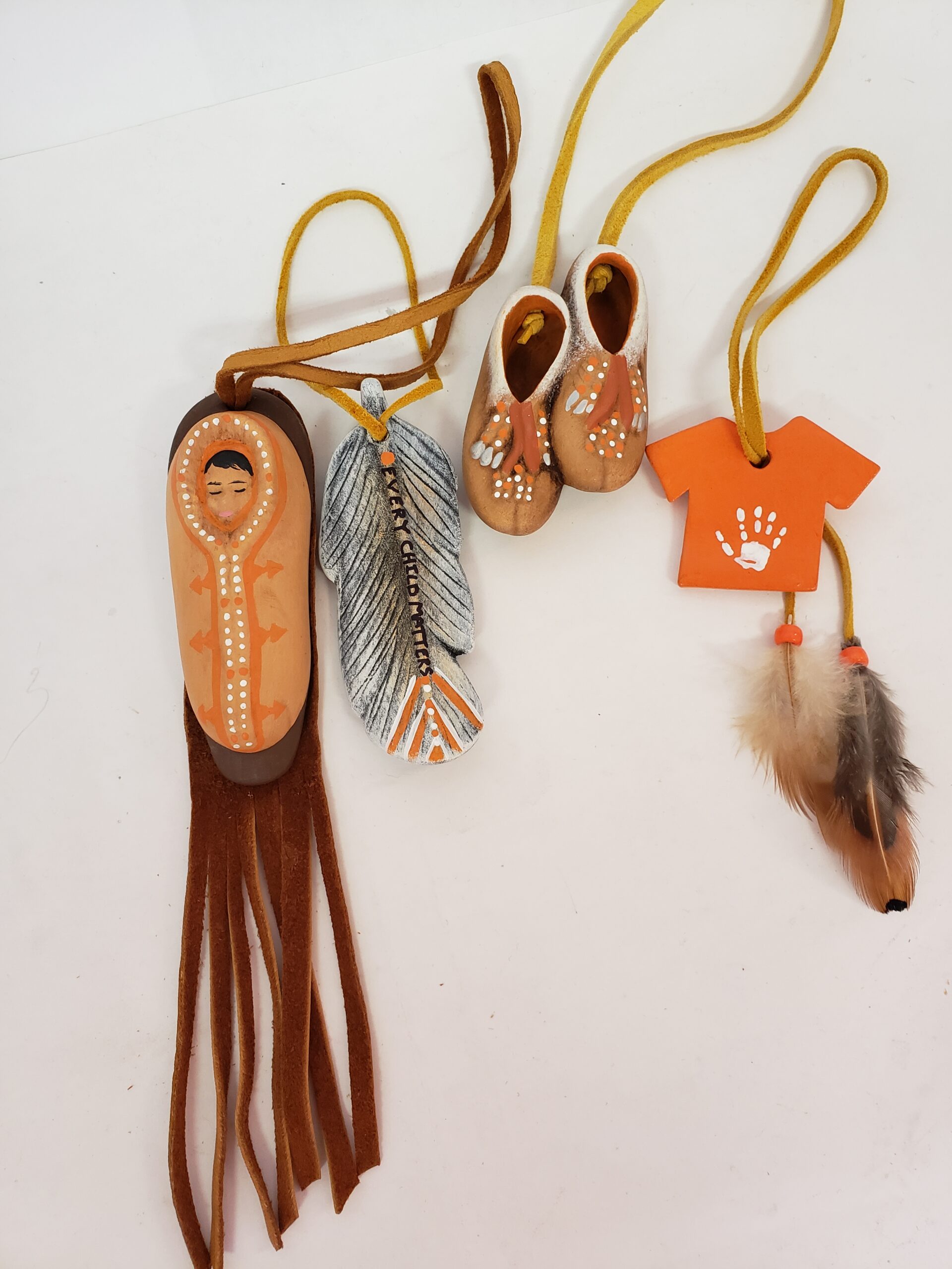 Feathers Every Child Matters Ornament Canada Support Orange Day
