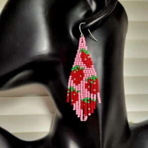 Strawberry Shortcake Cluster Fringe Earring