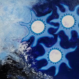 'MEDICINE POWER.' Acrylic on canvas