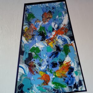 'THE DOOR TO EMPOWERMENT.' Acrylic on canvas
