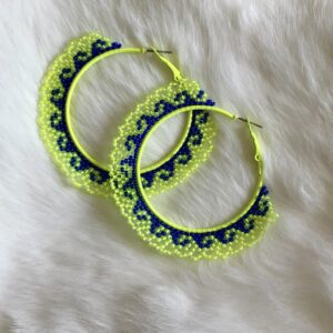 Beaded Hoops