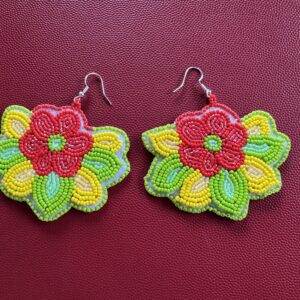 Beaded Floral Earrings