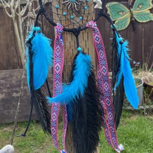 Black and Turquoise Dreamcatcher