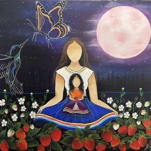 June Moon 24x30 Original Canvas