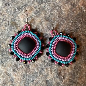 Pink Kaleidoscope Earrings