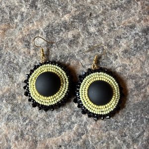 Blackened Olive Earrings
