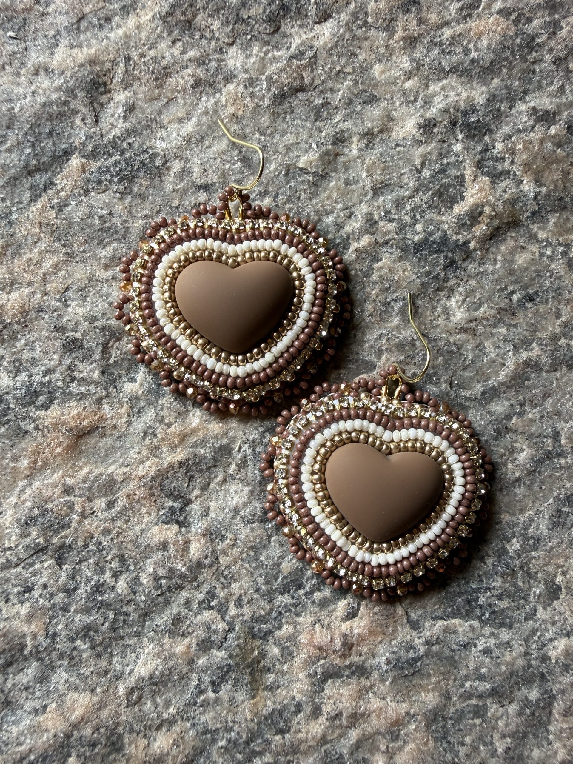 Chocolate Heart Earrings