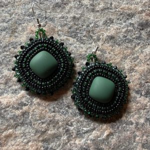 Emerald Night Earrings