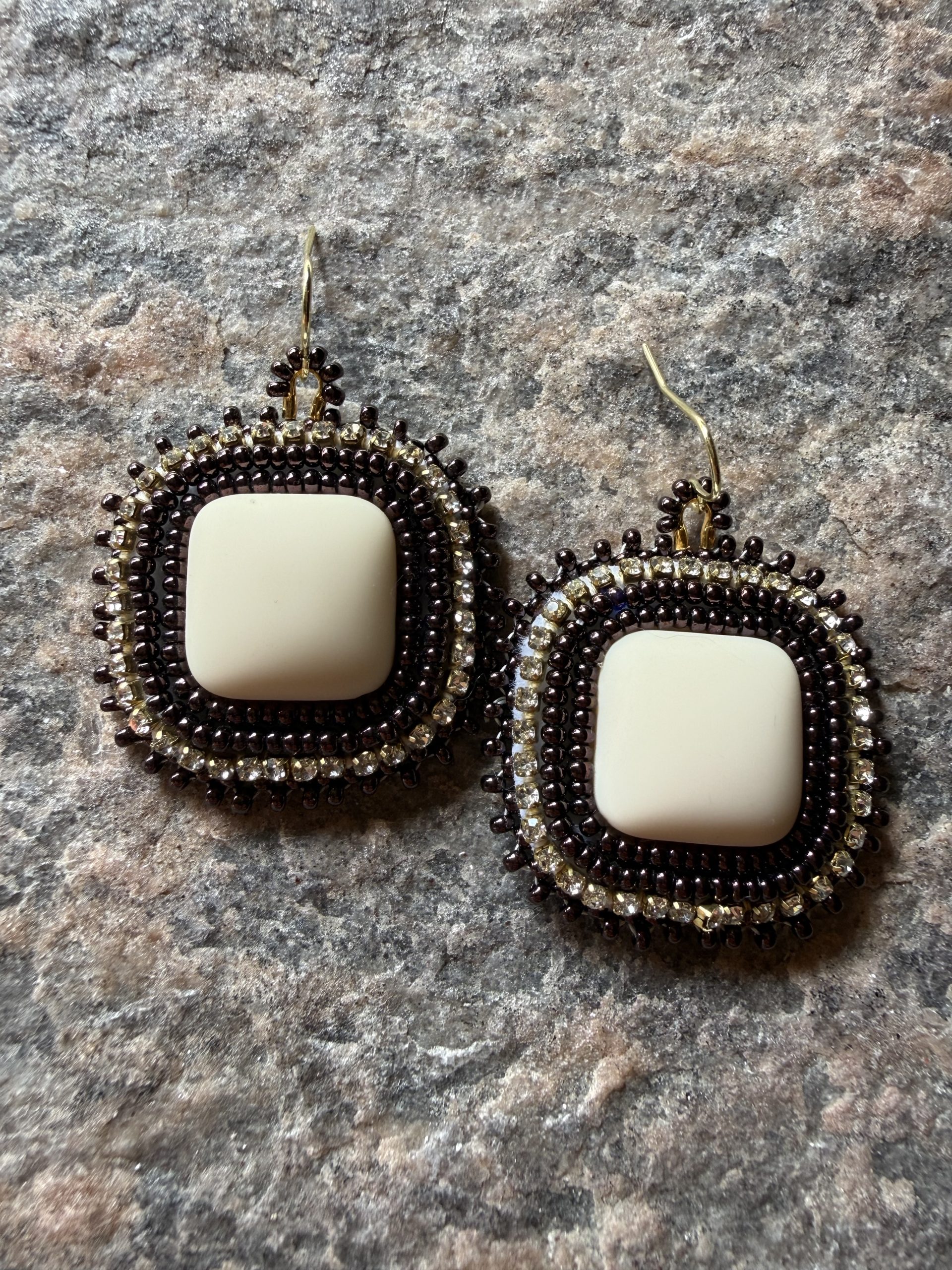 Amethyst Night Earrings